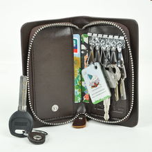 其他沿途L83 多功能汽车钥匙包 尊贵典雅的通用咖啡色车用钥匙套